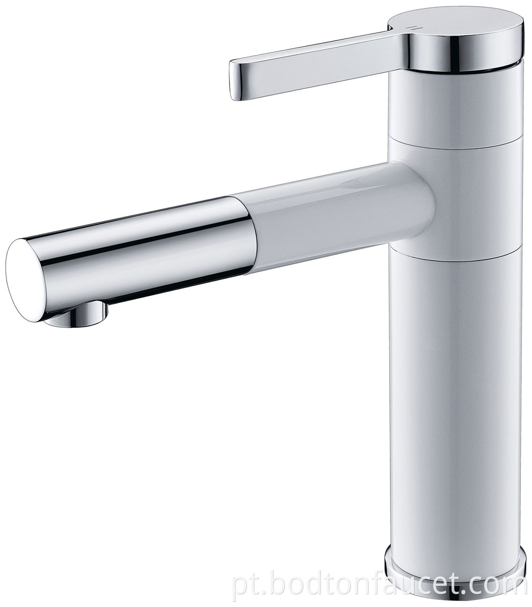 Hotel basin faucet with handle